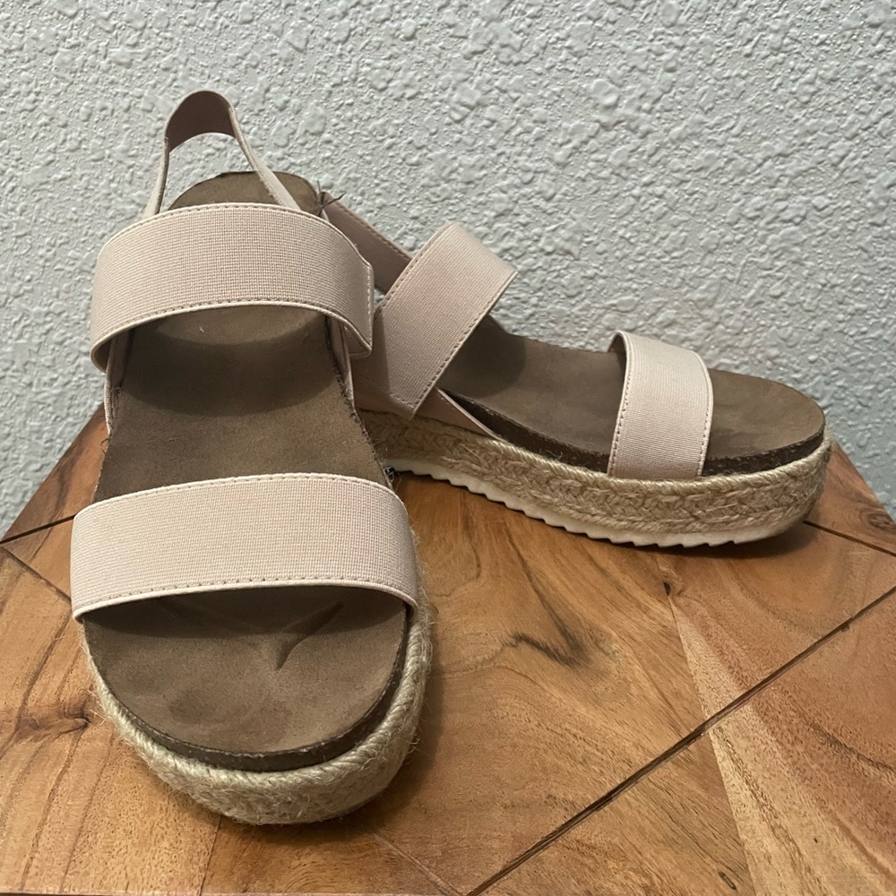 Tan Platform Sandals